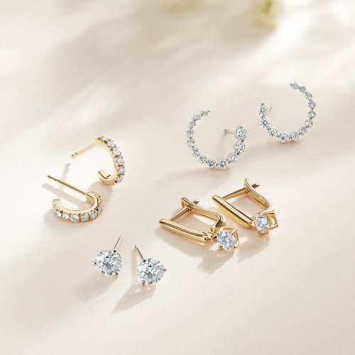 custom diamond earring designs