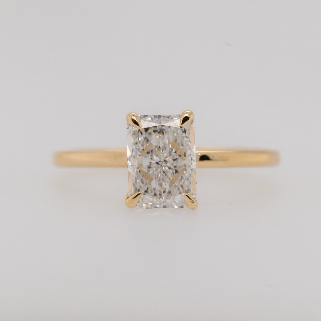 radiant cut diamond engagement ring solitaire