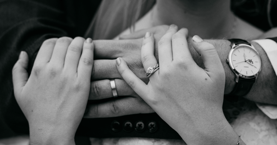 Mens White Gold (or Platinum) Wedding Band; White Gold (or Platinum) Engagement Ring with Twisted and Diamond Accented Shank set with a Round Cut Diamond; Womens White Gold (or Platinum) Wedding Band with Diamond Accents