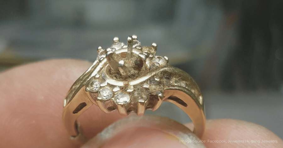 Missing Stone in Engagement Ring-1