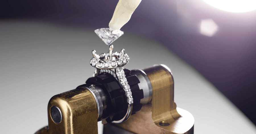 Setting a Center Stone for an Engagement Ring