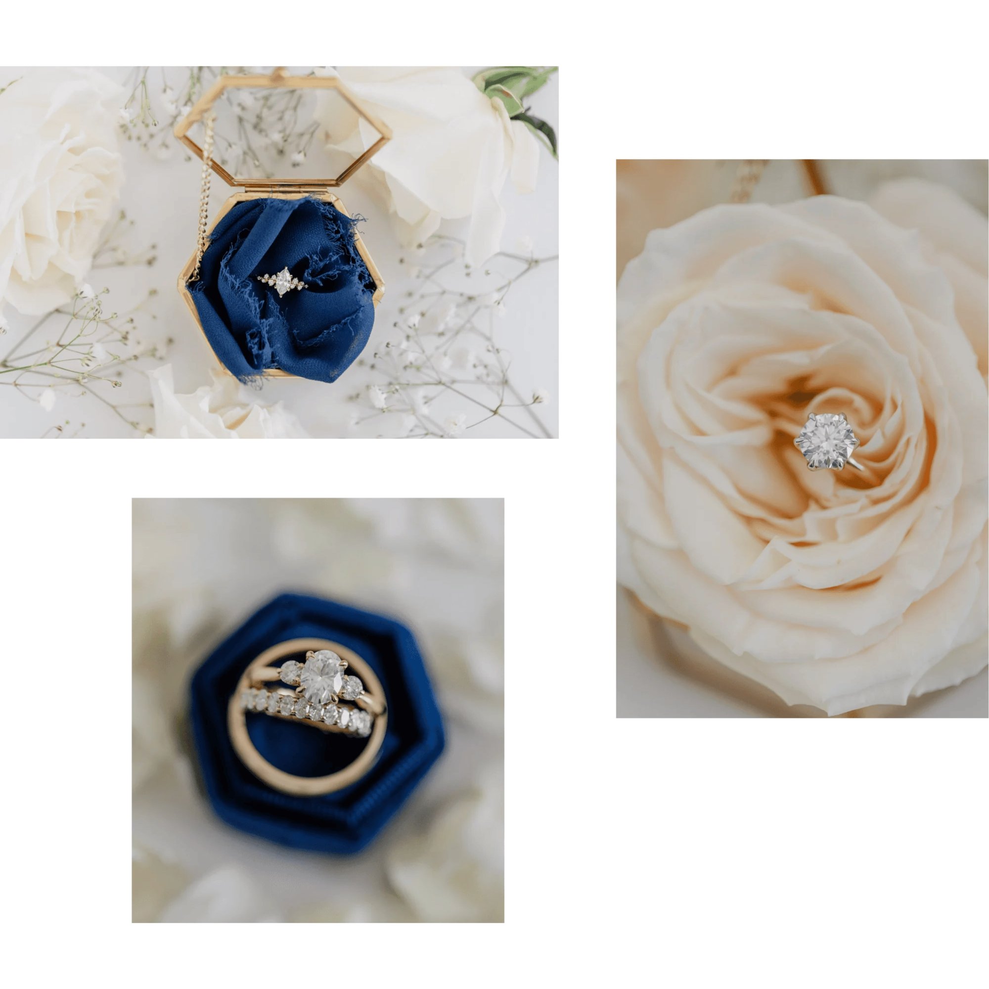 Custom Faithful Platform Engagement Rings and Wedding Bands