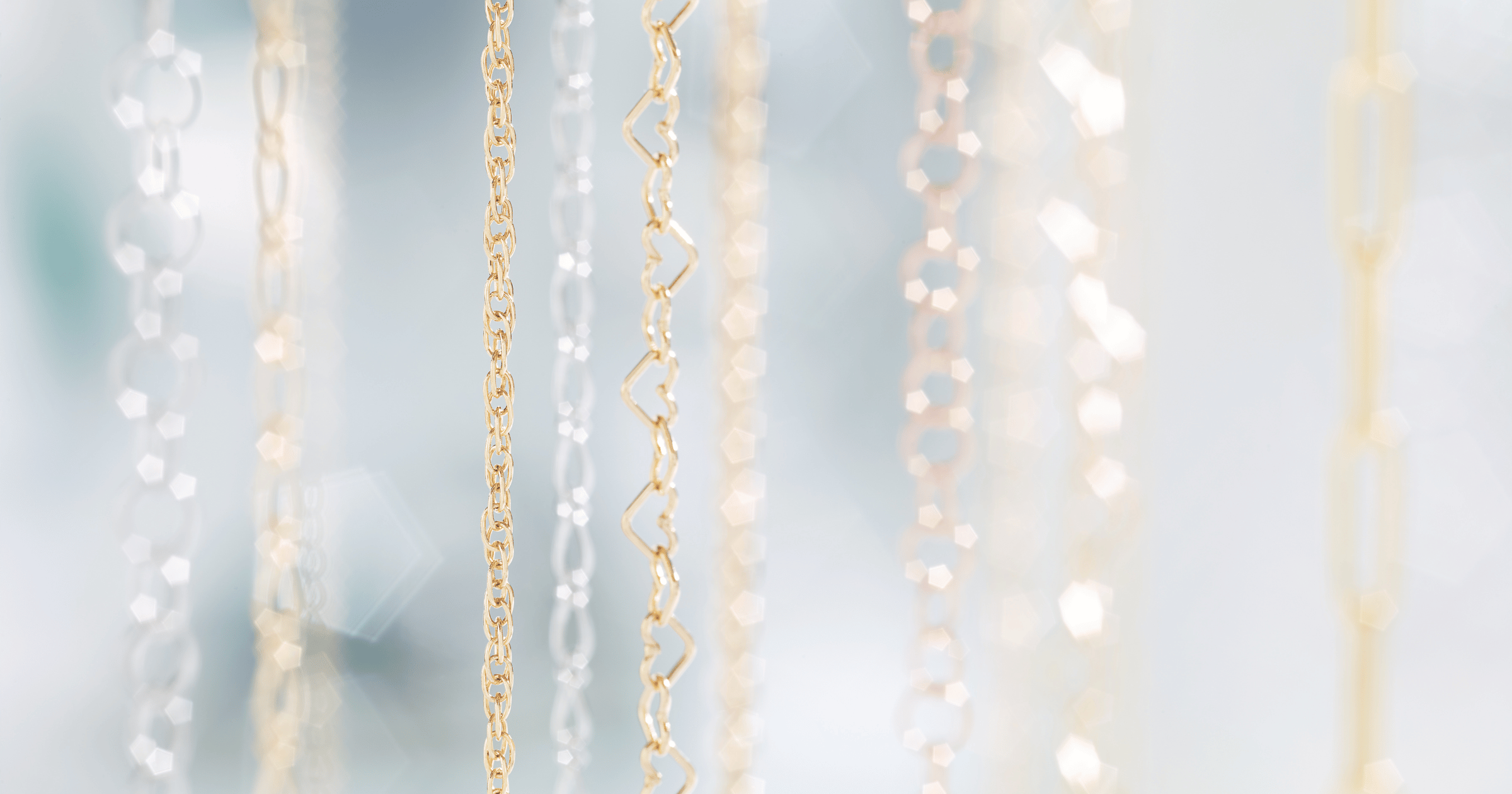 Various Yellow Gold and White Gold (or Platinum) Bracelet Chains