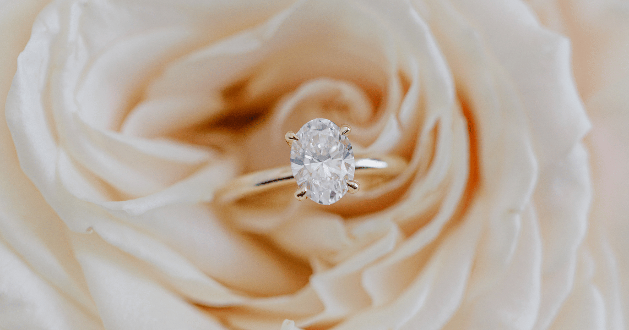 Yellow Gold Solitaire Engagement Ring set with an Oval Cut Diamond-1