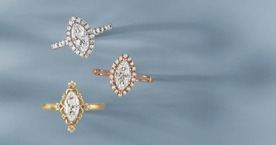 Yellow_Rose_and_White_Gold_(or_Platinum)_Halo_Accented_Marquise_Cut_Engagement_Rings