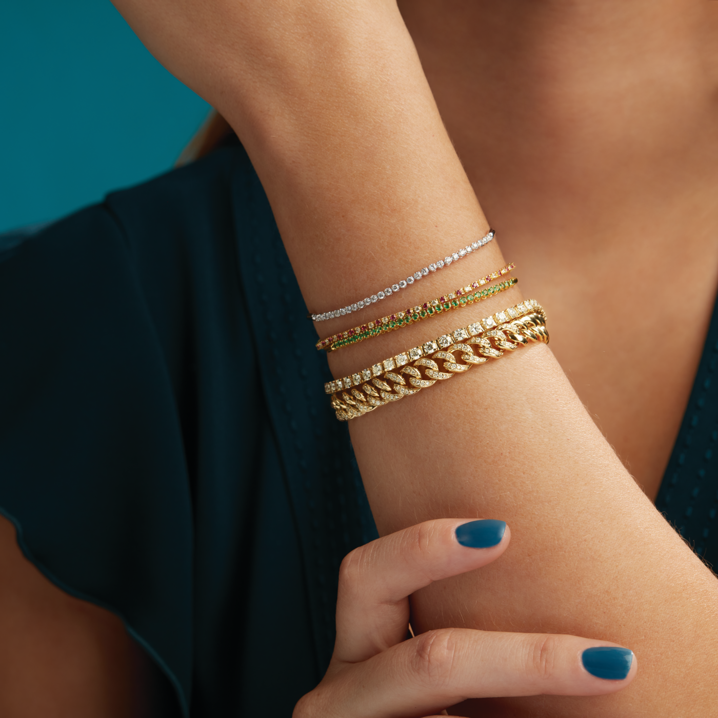 FP Diamond or Gemstone Tennis Bracelets