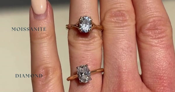 Oval Moissanite Moissanite Vs Natural Diamond Fay Oval Cut