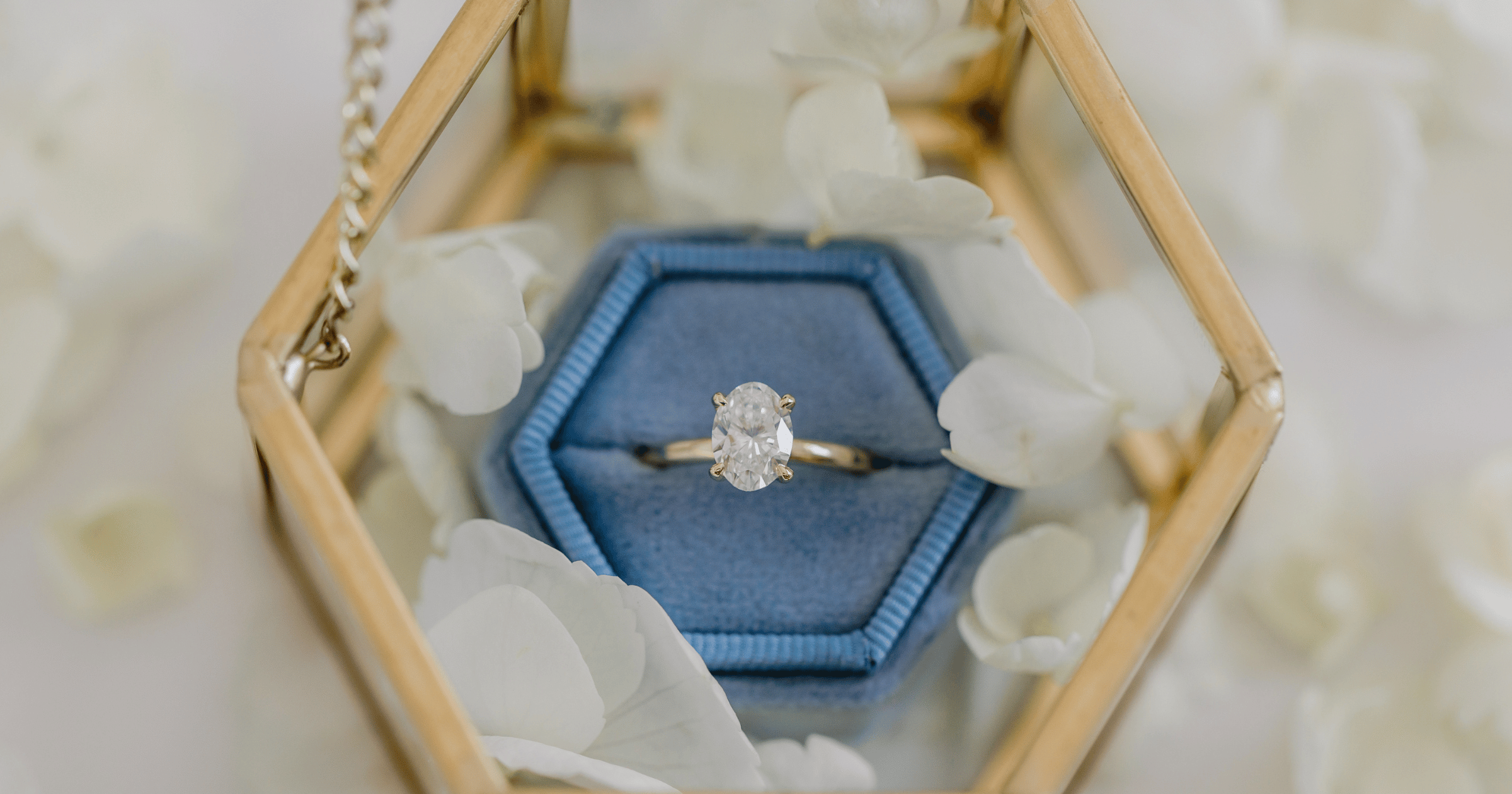 Yellow_gold_solitaire_oval_engagement_ring_in_light_blue_ring_box_with_petals
